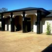 Concrete entry colums and stamped concrete